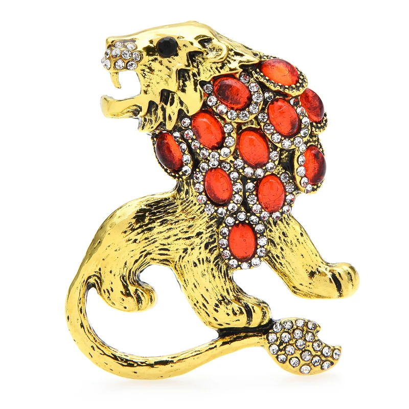 Wuli&baby Vintage Rhinestone Lion Brooches For Women Men 2-color Metal Cool Animal Party Casual Brooch Pin Gifts
Wuli&baby Vintage Rhinestone Lion Brooches For Women Men 2-color Metal Cool Animal Party Casual Brooch Pin Gifts