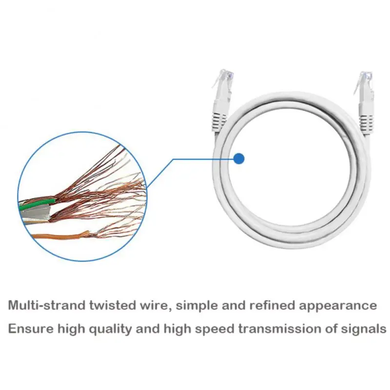 CAT-5e RJ45 8-core copper Ethernet Network Cable with Insulating rubber cover Blue Durable CAT-5e RJ45 Ethernet LAN Network Cabl
CAT-5e RJ45 8-core copper Ethernet Network Cable with Insulating rubber cover Blue Durable CAT-5e RJ45 Ethernet LAN Network Cabl