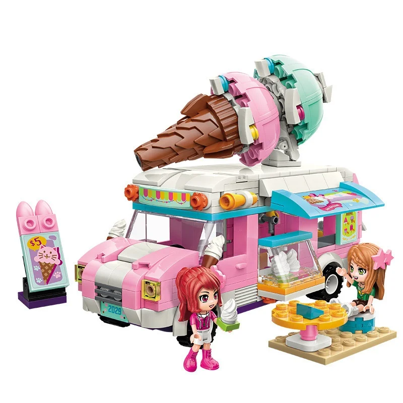 388pcs Enlighten 2029 Powder Ice Cream Truck Car Building Block Girl Play House Educational Bricks Toys Christmas Gift
388pcs Enlighten 2029 Powder Ice Cream Truck Car Building Block Girl Play House Educational Bricks Toys Christmas Gift
