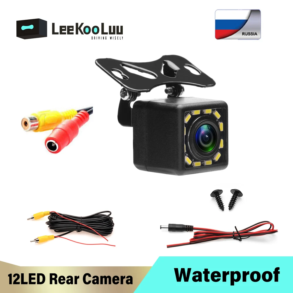 Автомобильная камера заднего вида LeeKooLuu HD, 12 светодиодный, ночное видение, широкоугольное цветное изображение, водонепроницаемая, Универса... 
Автомобильная камера заднего вида LeeKooLuu HD, 12 светодиодный, ночное видение, широкоугольное цветное изображение, водонепроницаемая, Универса...