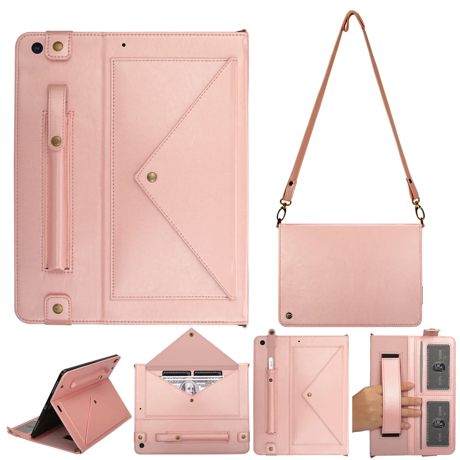 for iPad 9th 8th 7th 10.2 inch Case 2021 2020 2019 Strap Belt Bag Design Leather Cover Card Pen Holder Fashion Women Carrying 
for iPad 9th 8th 7th 10.2 inch Case 2021 2020 2019 Strap Belt Bag Design Leather Cover Card Pen Holder Fashion Women Carrying
