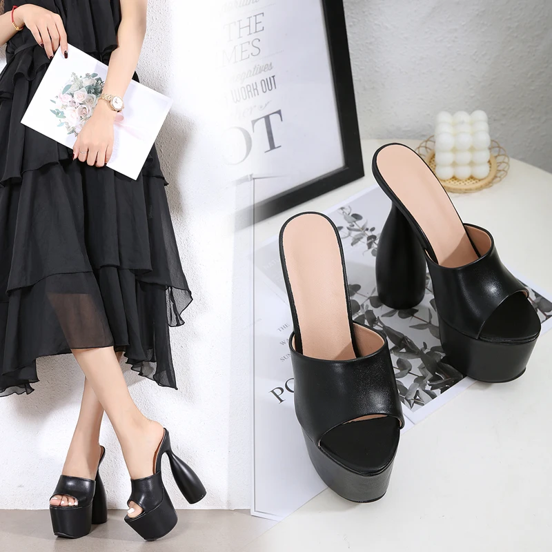 sandalias para mujer Women Sandals Sexy Ultra 18cm Strang Heel Peep Toe Platform High Heels Solid Color Summer Shoes For Women
sandalias para mujer Women Sandals Sexy Ultra 18cm Strang Heel Peep Toe Platform High Heels Solid Color Summer Shoes For Women