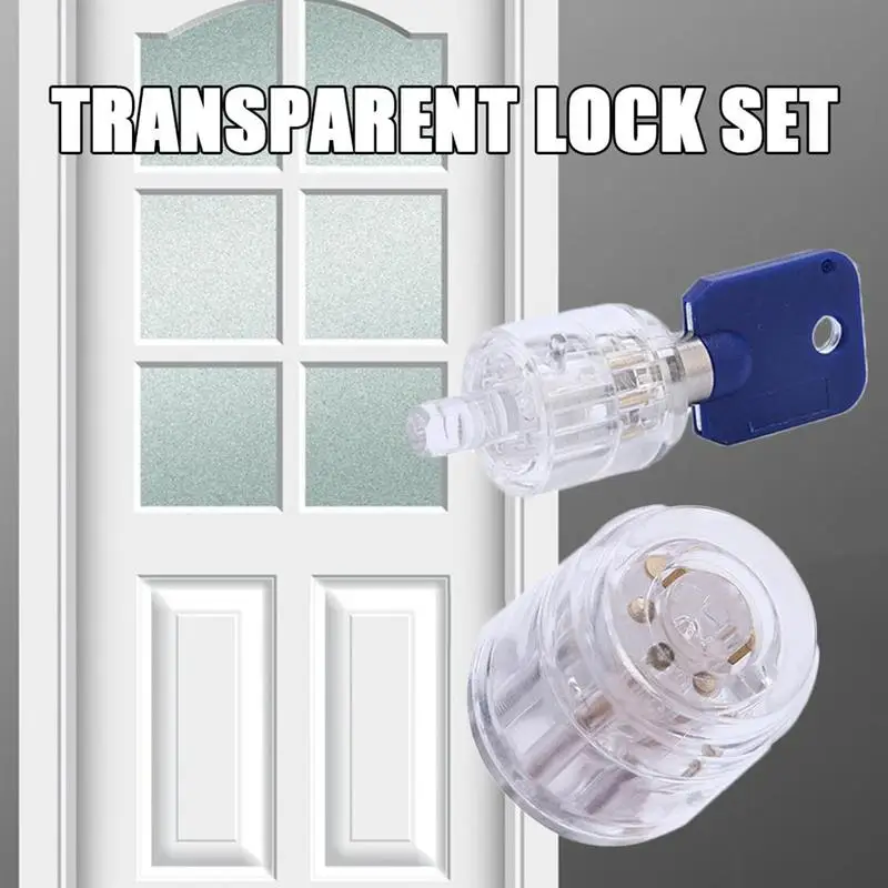 2 Pcs / Set Transparent Clear Practical Lock Tools Visible Locksmith Cut Lock with Standard Pins
2 Pcs / Set Transparent Clear Practical Lock Tools Visible Locksmith Cut Lock with Standard Pins
