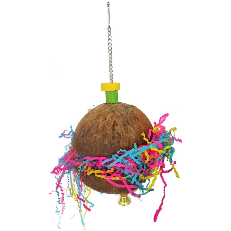 Bird Toy Natural Coconut Shell Brushed Grass Rope Toy Wooden Bite Hanging Swing Hammock Bird Cage Accessories Toys
Bird Toy Natural Coconut Shell Brushed Grass Rope Toy Wooden Bite Hanging Swing Hammock Bird Cage Accessories Toys