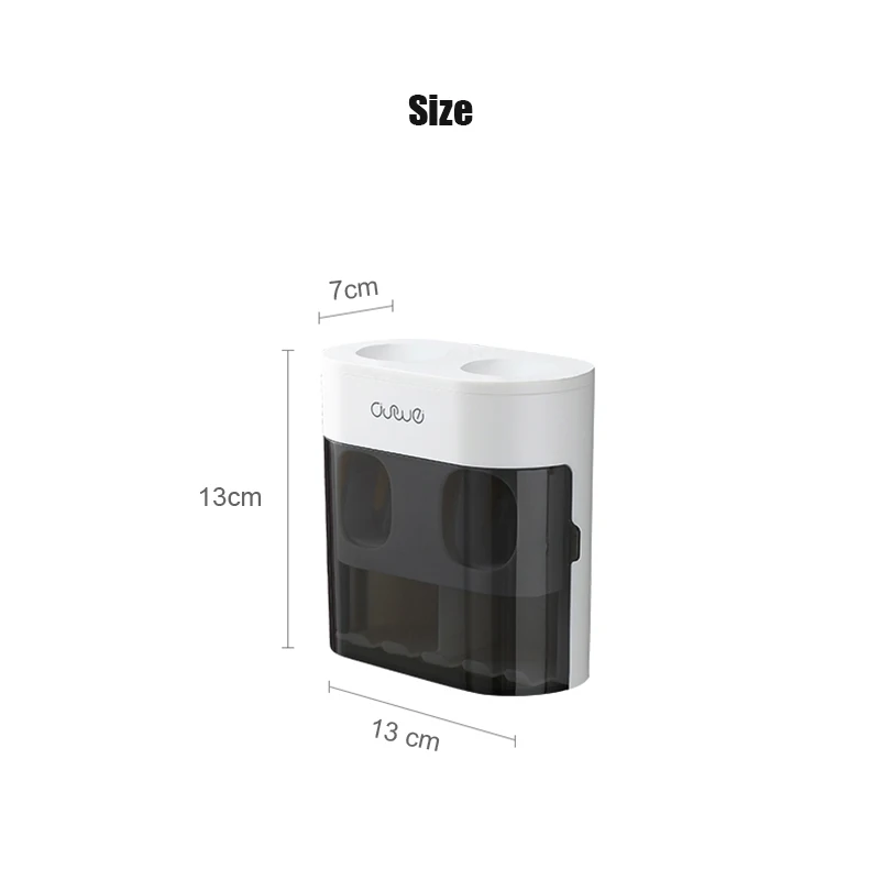 Magnetic Toothbrush Holder Automatic Toothpaste Squeezer Multifunction Toothpaste Dispenser Wallmounted Bathroom Accessories Set
Magnetic Toothbrush Holder Automatic Toothpaste Squeezer Multifunction Toothpaste Dispenser Wallmounted Bathroom Accessories Set