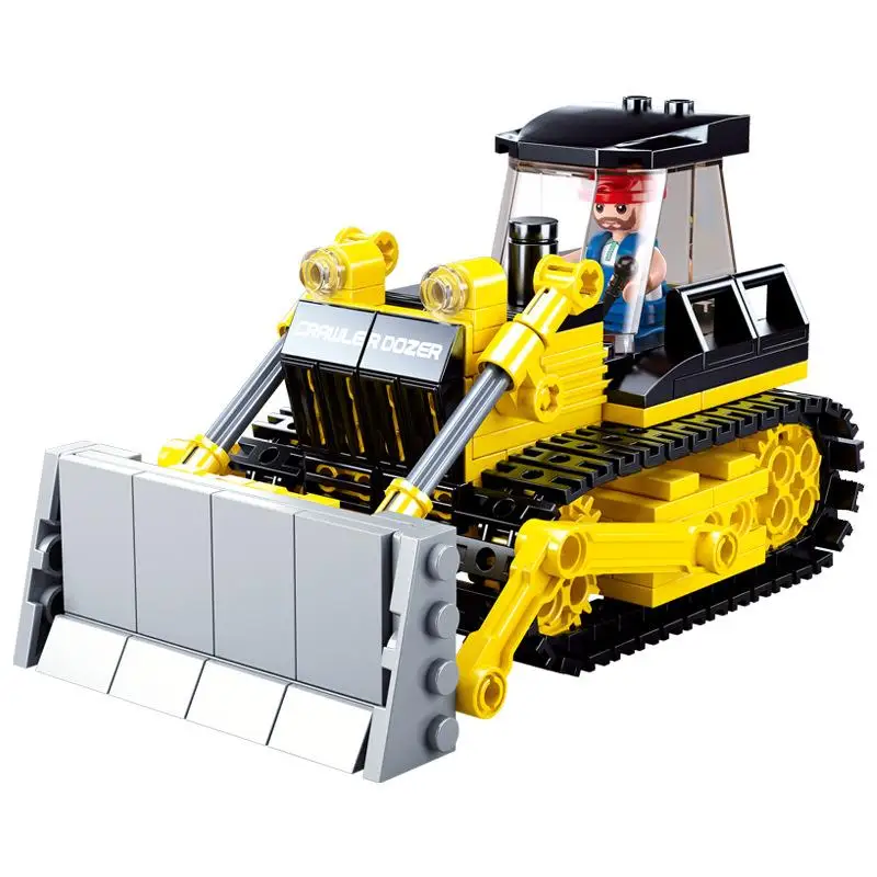231pcs Sluban Building Blocks 0802 Construction Machinery Bulldozer Forklift Assembly Model Boy Toy Gifts 
231pcs Sluban Building Blocks 0802 Construction Machinery Bulldozer Forklift Assembly Model Boy Toy Gifts