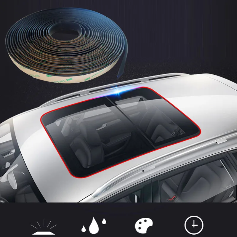 3M Car Rubber Seal Front Rear Windshield Sunroof Seal Strips for Porsche 911 918/Cayenne/Macan/Macan S/Panamera/Cayman/Carrera 
3M Car Rubber Seal Front Rear Windshield Sunroof Seal Strips for Porsche 911 918/Cayenne/Macan/Macan S/Panamera/Cayman/Carrera