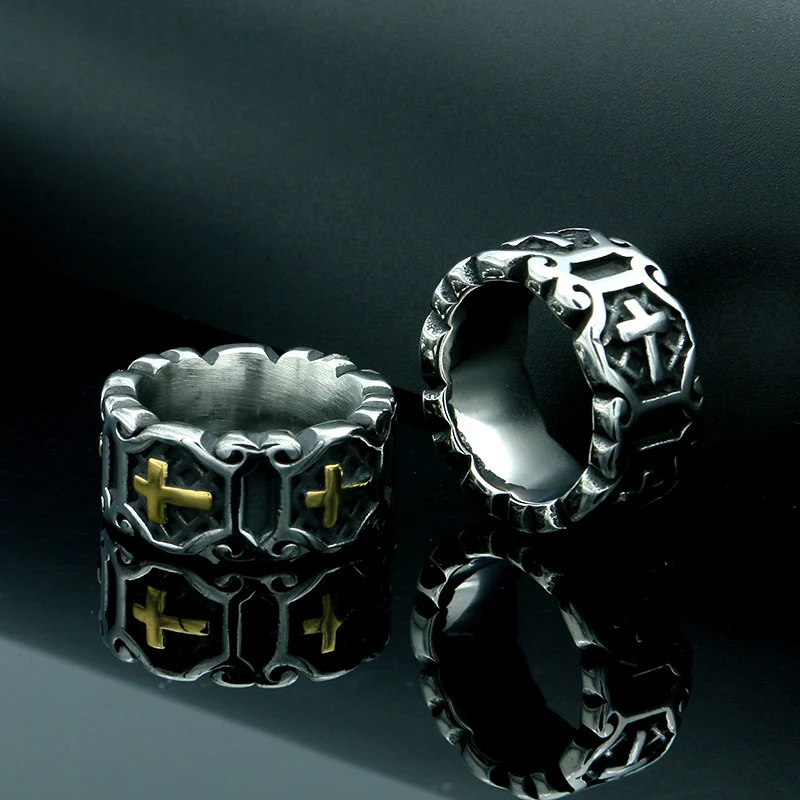 Creative Fashion Punk Vintage Medieval Cross Flower Ring Men's Personality Trend Jewelry Accessories Wholesale
Creative Fashion Punk Vintage Medieval Cross Flower Ring Men's Personality Trend Jewelry Accessories Wholesale