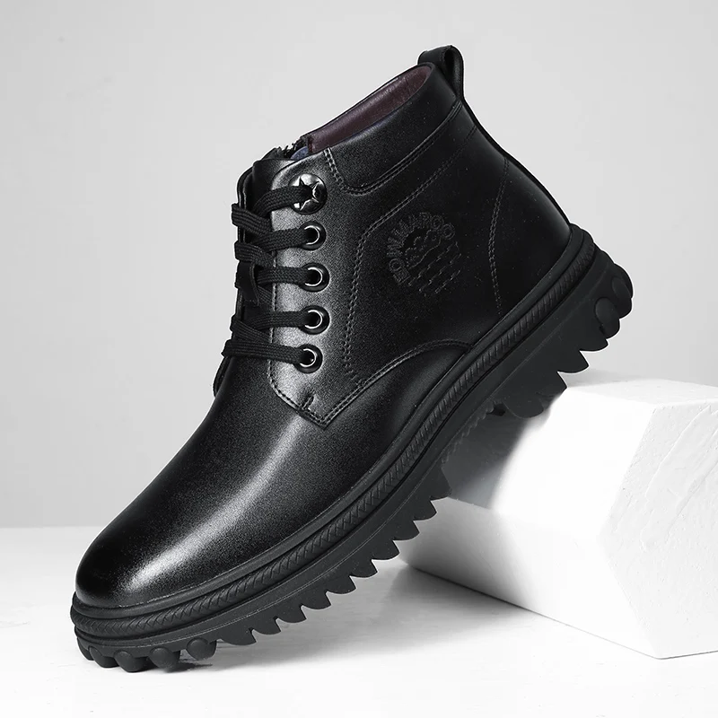 Winter Men's Boots Classic Fur Warm Ankle Boots Pu Leather Men Footwear High Quality Outdoor Snow Boots Chelsea Fashion Shoes
Winter Men's Boots Classic Fur Warm Ankle Boots Pu Leather Men Footwear High Quality Outdoor Snow Boots Chelsea Fashion Shoes