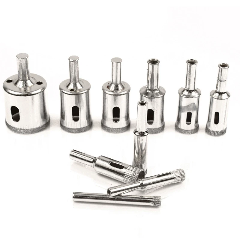 10pcs Diamond glass drill bit hole opener drill bit for ceramic tile marble hole vitrified tile rounding sander grinding
10pcs Diamond glass drill bit hole opener drill bit for ceramic tile marble hole vitrified tile rounding sander grinding