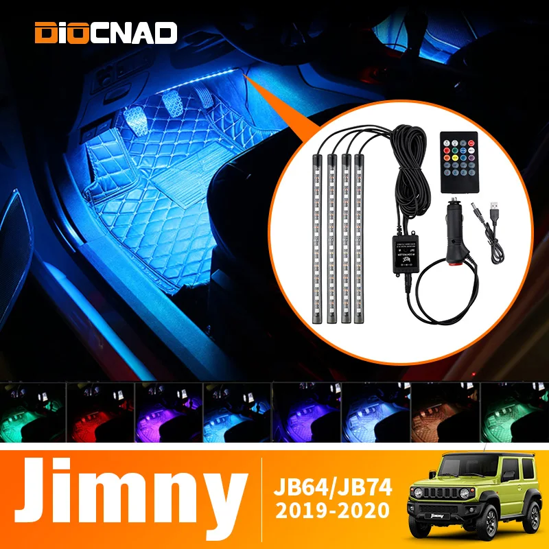 For Suzuki Jimny JB64 JB74 2019-2020 Auto LED RGB Interior Atmosphere Strip Light Decorative Foot Lamp With USB Wireless Remote
For Suzuki Jimny JB64 JB74 2019-2020 Auto LED RGB Interior Atmosphere Strip Light Decorative Foot Lamp With USB Wireless Remote