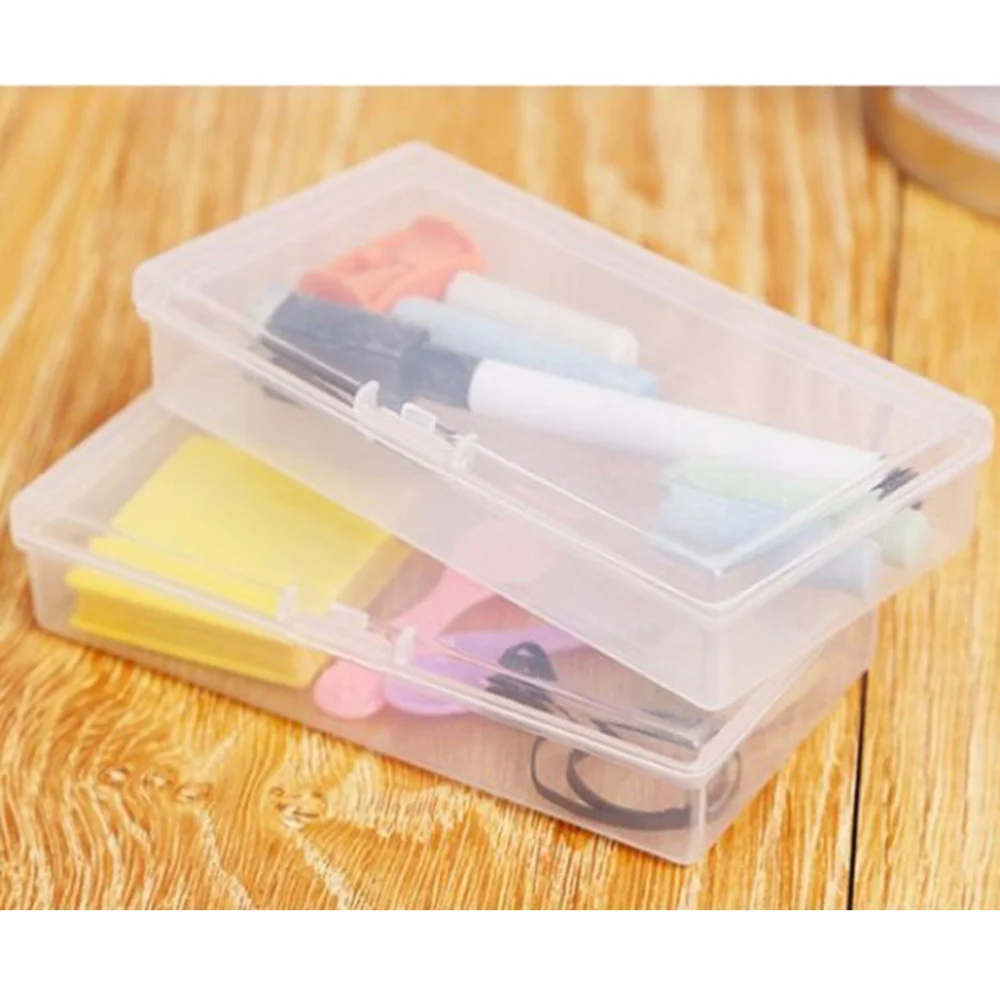 6Pcs Rectangle Pencil Box Stationery Transparent Pen Storage Case Holder 
6Pcs Rectangle Pencil Box Stationery Transparent Pen Storage Case Holder