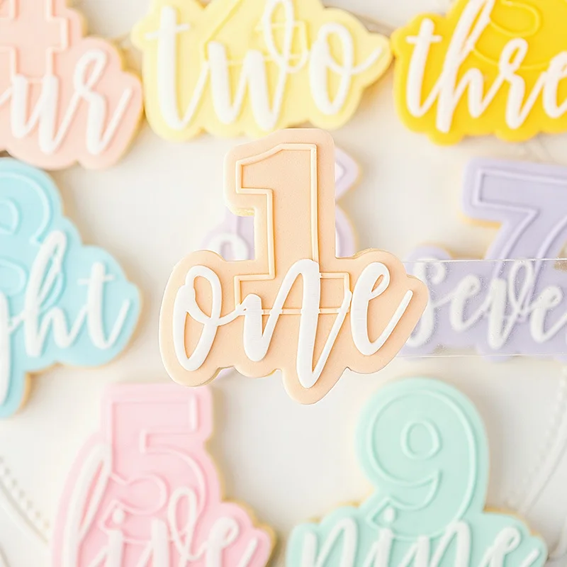 Acrylic 1-10 Number Cookie Cutter Cake Decoration Tool Happy Birthday Reverse Stamp Embosser Fondant Plastic Mold Baking Tools
Acrylic 1-10 Number Cookie Cutter Cake Decoration Tool Happy Birthday Reverse Stamp Embosser Fondant Plastic Mold Baking Tools