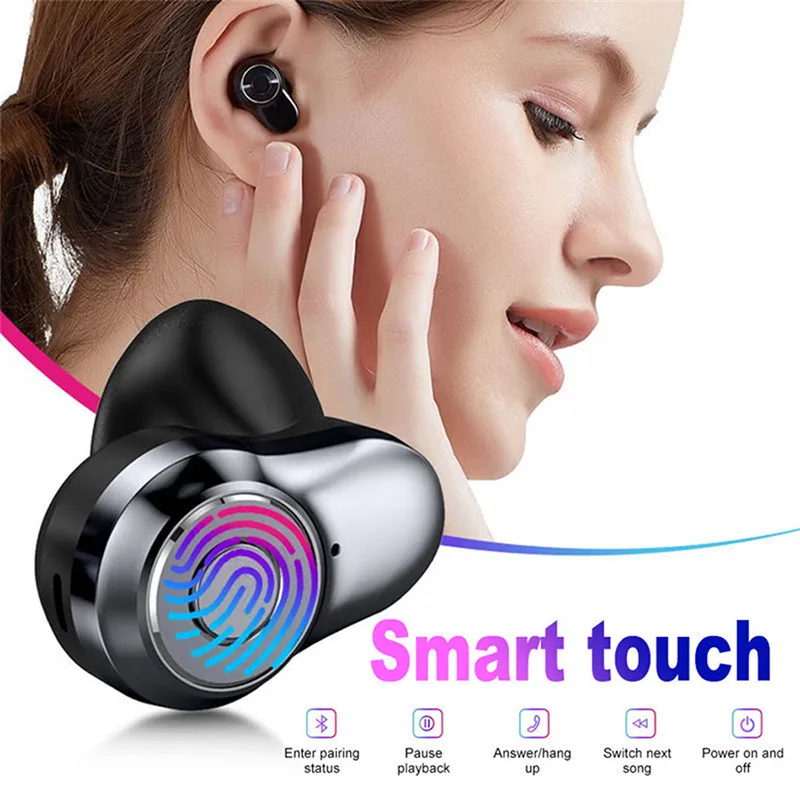 Bluetooth Earphones 5.0 Noise reduction Wireless Headphones Sport Touch Earbuds With Charge Box 3500 mAh Battery For Smart Phone |