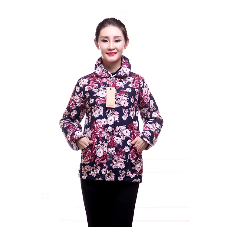 2019 New Style Middle-aged Plus-size Women's Thick Cotton-padded Clothes Women's Middle-aged Women Dress
2019 New Style Middle-aged Plus-size Women's Thick Cotton-padded Clothes Women's Middle-aged Women Dress