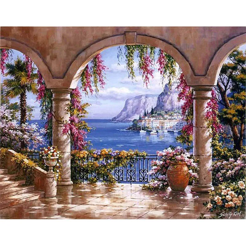 GATYZTORY Zero Basis DIY Painting By Numbers HandPainted Oil Painting Landscape Picture Colouring Wall Decor Custom Photo
GATYZTORY Zero Basis DIY Painting By Numbers HandPainted Oil Painting Landscape Picture Colouring Wall Decor Custom Photo