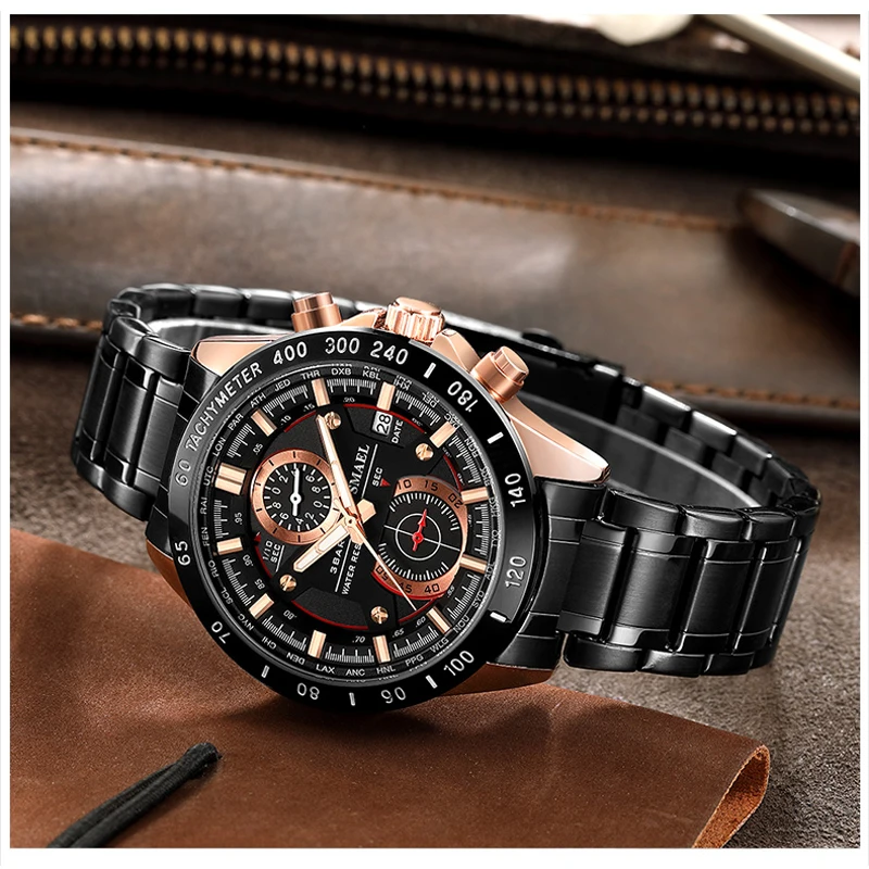 SMAEL Mens Watches Sport Chronograph Big Dial Watch Men Top Brand Luxury Full Steel Quartz Waterproof Clock Relogio Masculino
SMAEL Mens Watches Sport Chronograph Big Dial Watch Men Top Brand Luxury Full Steel Quartz Waterproof Clock Relogio Masculino