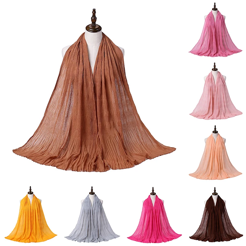 1PC Cotton Polyester Blend Wrinkled Pure Color Women's Scarves & Wraps Light Tan 180cm x 80cm
1PC Cotton Polyester Blend Wrinkled Pure Color Women's Scarves & Wraps Light Tan 180cm x 80cm