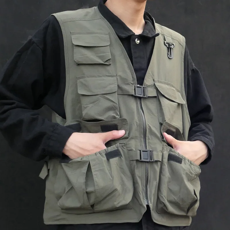 Large Size Men's Multi-pocket Quick Dry Vest Couple vest Outdoor Travel Hiking Camping Sleeveless Fishing Photography Waistcoat
Large Size Men's Multi-pocket Quick Dry Vest Couple vest Outdoor Travel Hiking Camping Sleeveless Fishing Photography Waistcoat