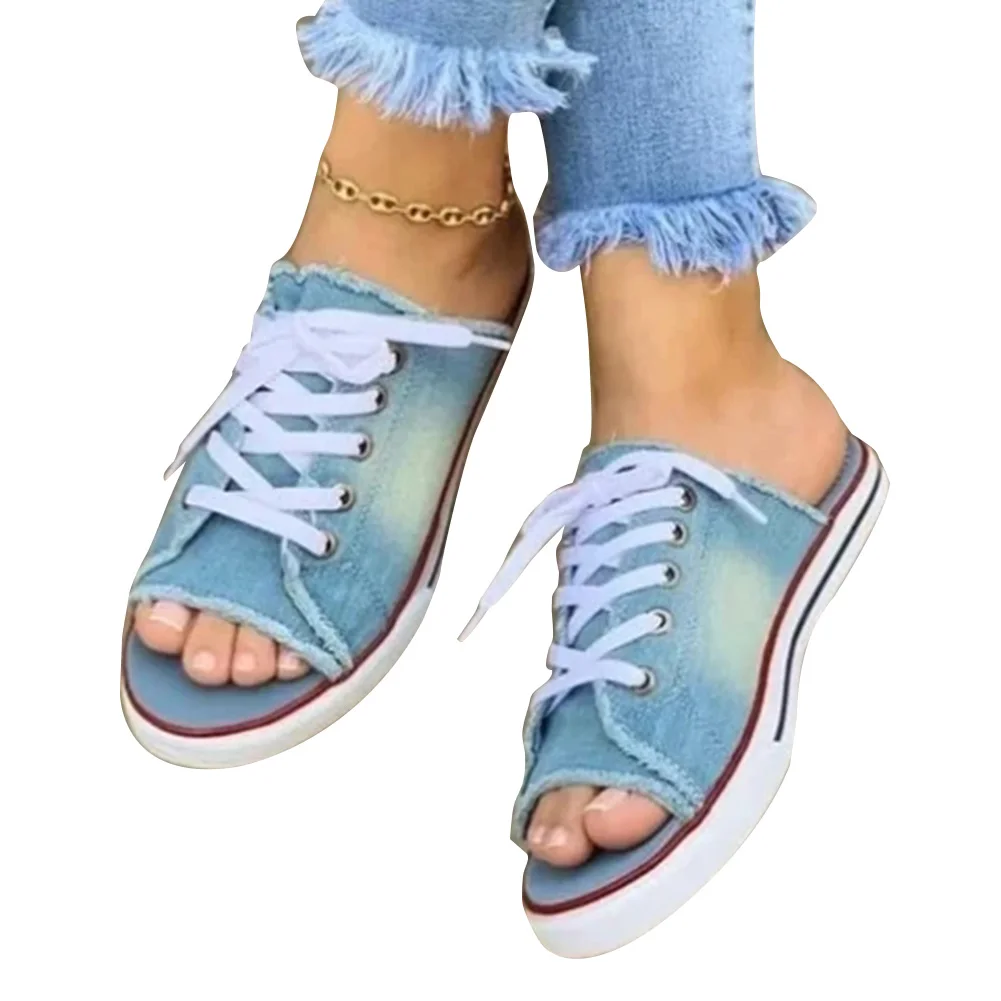 Women Sandals One Pedal Canvas Slippers Comfortable Flat Sandals for Summer Party NYZ Shop
Women Sandals One Pedal Canvas Slippers Comfortable Flat Sandals for Summer Party NYZ Shop