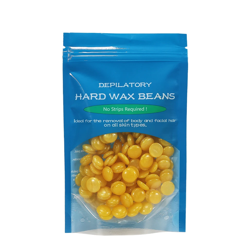 50g/Bag Body Hair Removal Depilatory Waxing No Strip Hot Film Hard Wax Beans 
50g/Bag Body Hair Removal Depilatory Waxing No Strip Hot Film Hard Wax Beans