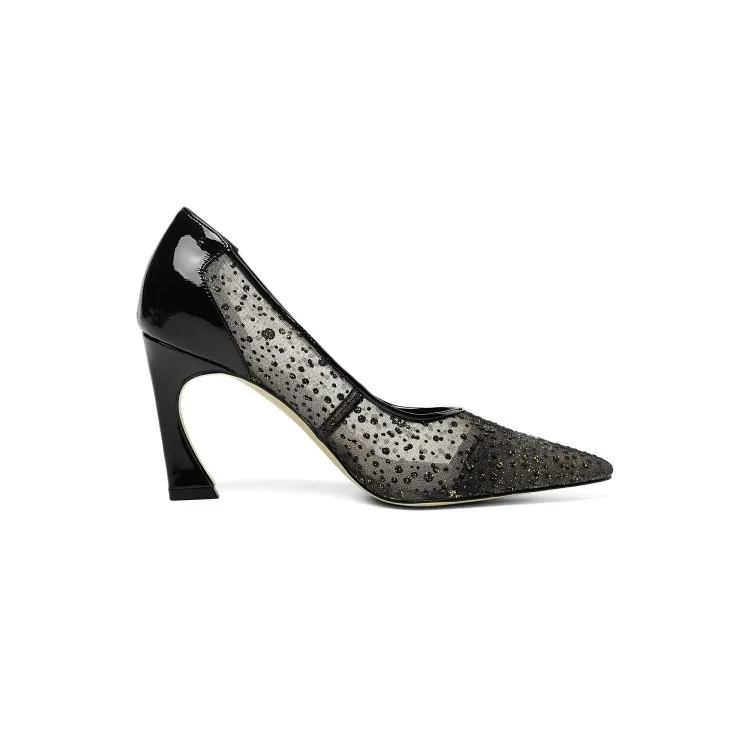 heel shallow wave black high-heeled shoes breathable mesh 2019 sexy lace pointed thin single shoes women
heel shallow wave black high-heeled shoes breathable mesh 2019 sexy lace pointed thin single shoes women