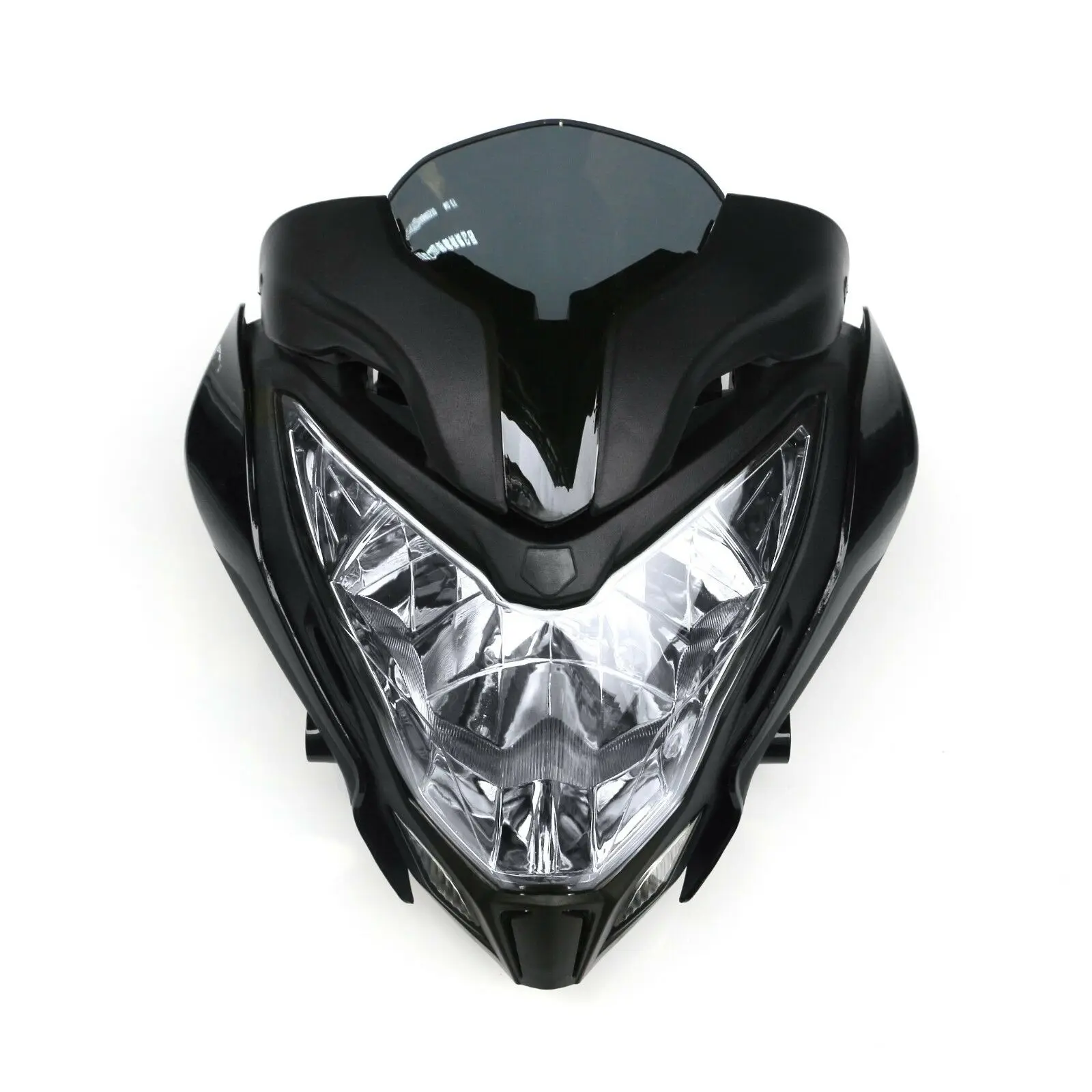 Фара в сборе для мотоцикла + черный обтекатель подходит BAJAJ PULSAR150 200|Полные