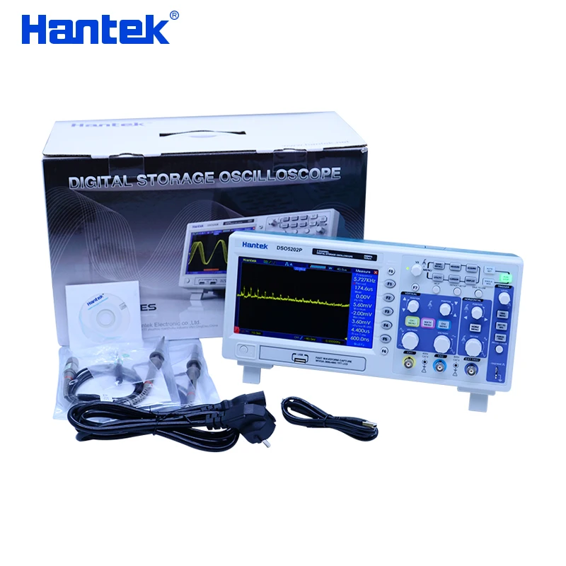 Цифровой осциллограф Hantek DSO5202P 70-200 МГц 2 канала 1 Гвыб/с 7 дюймовый TFT ЖК-дисплей