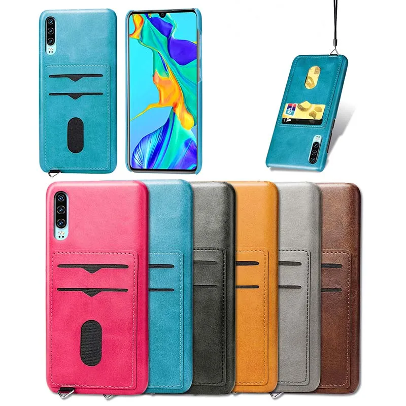 2-слойный бизнес кредитной карты карман для Huawei P30 P20 Mate 20 Pro 7A чехол держателя