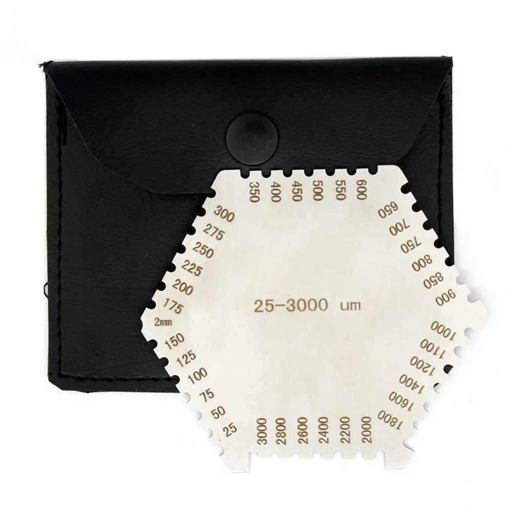 Precision Hexagon Stainless Steel Wet Film Comb 25-3000um Thickness Gauge Gadgets ZM56
Precision Hexagon Stainless Steel Wet Film Comb 25-3000um Thickness Gauge Gadgets ZM56