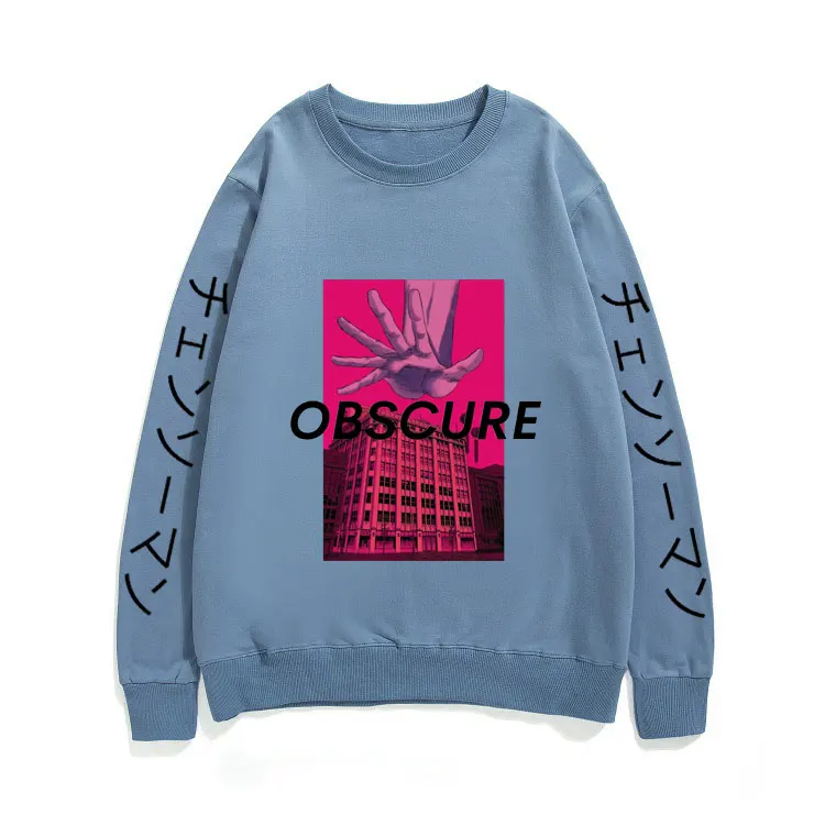 Autumn Winter Men Women Loose Streetwear Anime Ayanami Rei Pullover Manga Chainsaw Man Gothic Clothes OBSCURE Letter Sweatshirt
Autumn Winter Men Women Loose Streetwear Anime Ayanami Rei Pullover Manga Chainsaw Man Gothic Clothes OBSCURE Letter Sweatshirt