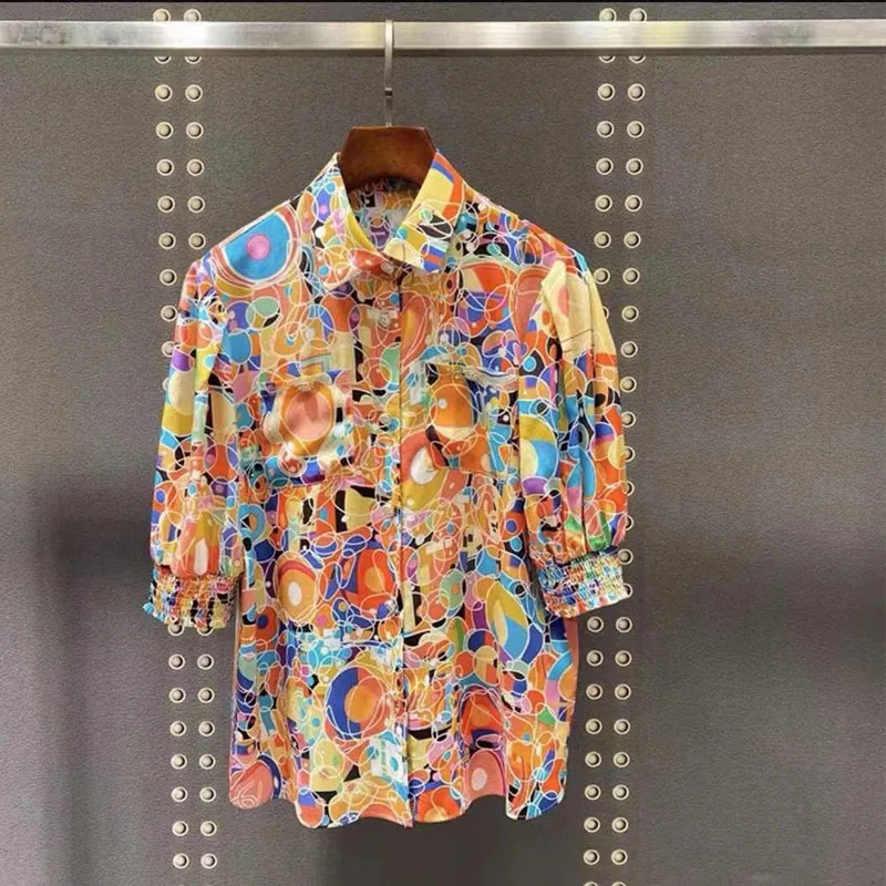 Runway Blouse Women 2021 Designer Brand Vintage Floral Printed Puff Sleeve Casual Shrits Traf Clothes Top Blusas Mujer Tuniki Za
Runway Blouse Women 2021 Designer Brand Vintage Floral Printed Puff Sleeve Casual Shrits Traf Clothes Top Blusas Mujer Tuniki Za