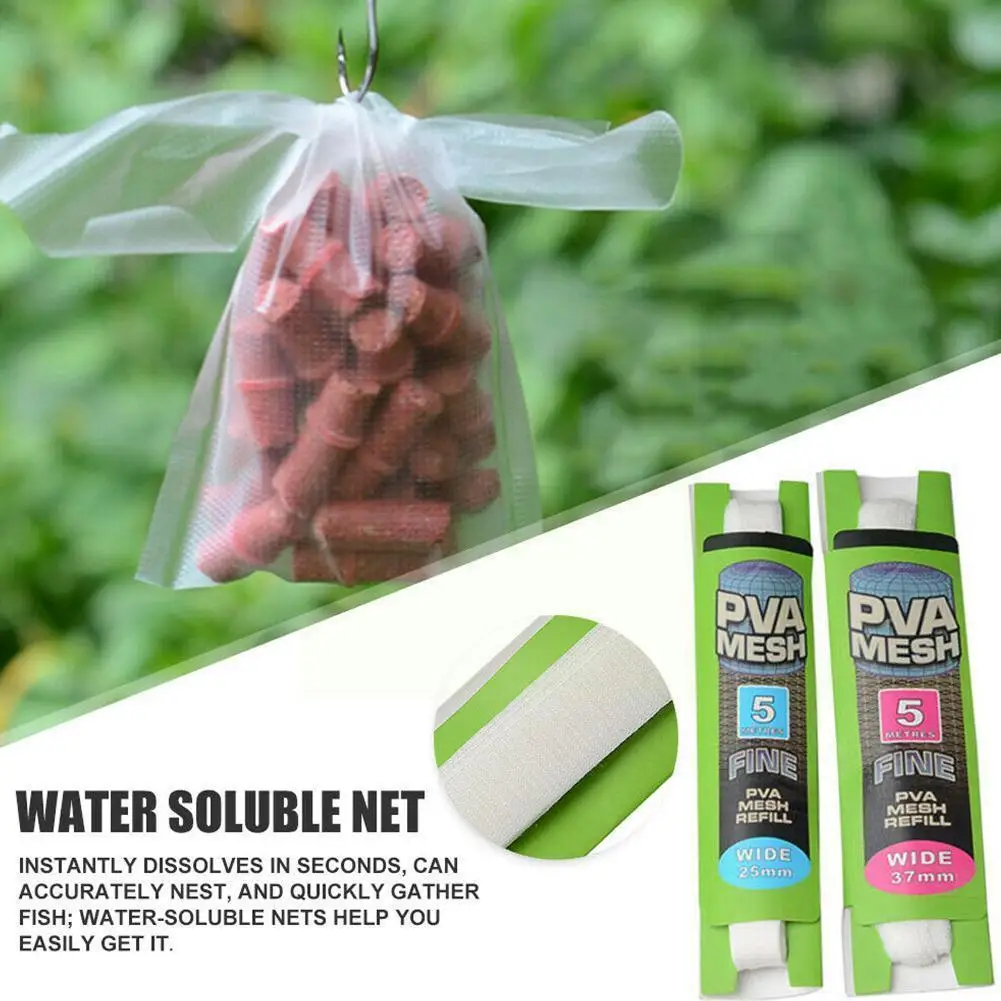 1pc Pva Mesh 5m 25mm 37mm Carp Fishing Feeder Trap Nest Nets Tools Soluble to Accessories Bait the Fishing Water in Outdoor M0Y4
1pc Pva Mesh 5m 25mm 37mm Carp Fishing Feeder Trap Nest Nets Tools Soluble to Accessories Bait the Fishing Water in Outdoor M0Y4