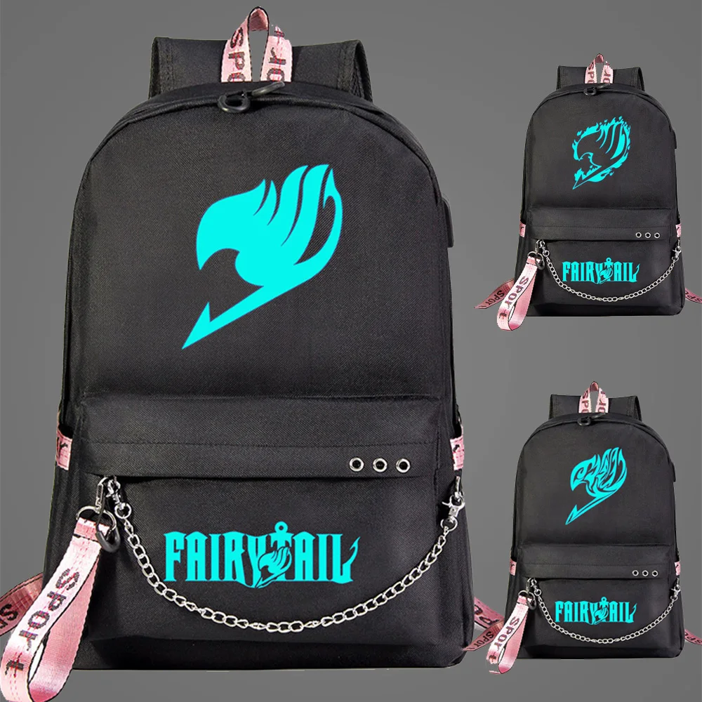 New Luminous Blue Light Canvas Men Bagpack Fairy Tail Prints Boys Girls Kids School Bag Bookbag Women USB Chain Backpack
New Luminous Blue Light Canvas Men Bagpack Fairy Tail Prints Boys Girls Kids School Bag Bookbag Women USB Chain Backpack