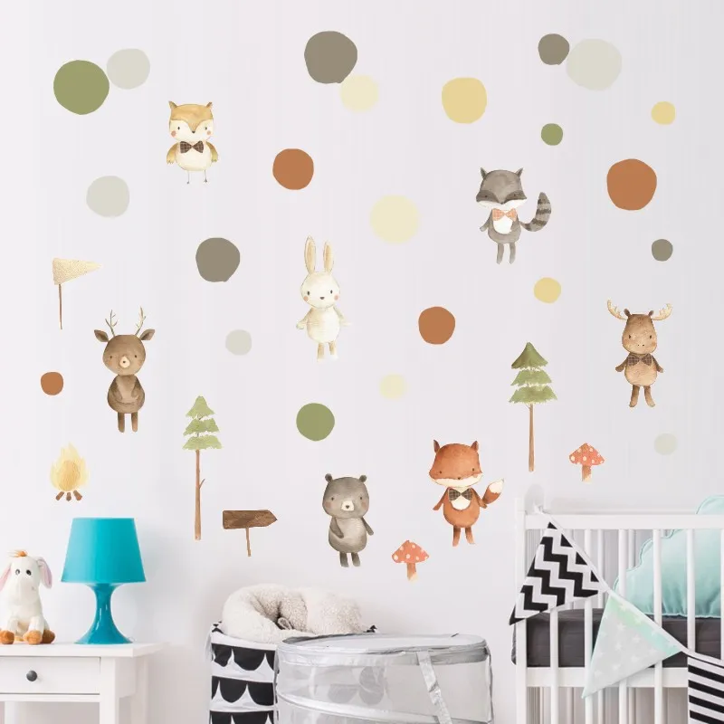 Ins Nordic Style Diy Cartoon Pine Tree Fox Wall Stickers for Baby Nursery Girls Room Wall Decoration Removable Background Decals
Ins Nordic Style Diy Cartoon Pine Tree Fox Wall Stickers for Baby Nursery Girls Room Wall Decoration Removable Background Decals