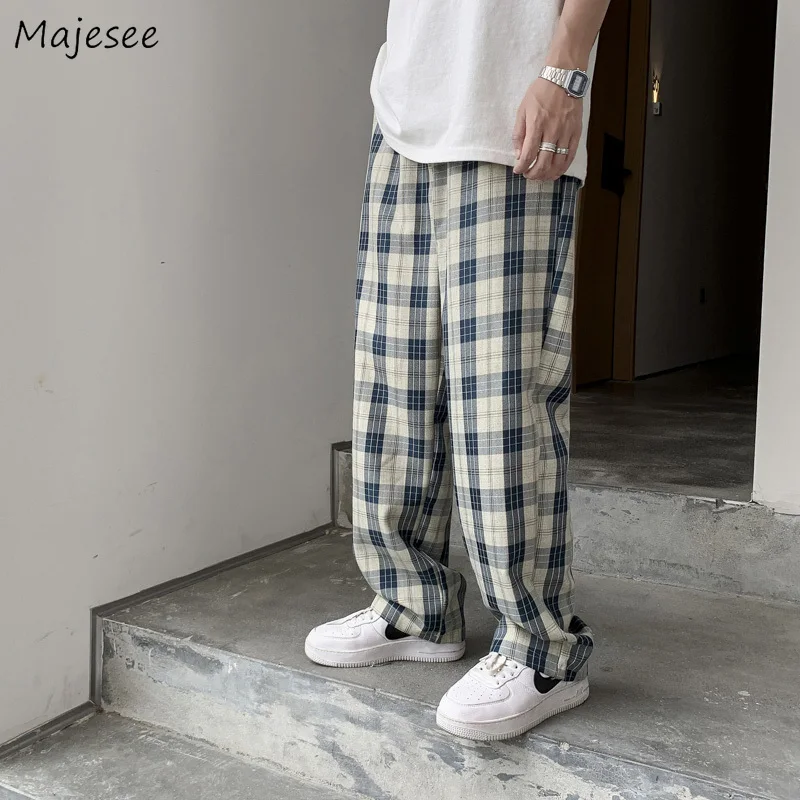 Plaid Casual Pants Men Summer Plus Size S-3XL Streetwear Ins Fashion Fashion Harajuku Straight Trousers Breathable Chic Hot Sale
Plaid Casual Pants Men Summer Plus Size S-3XL Streetwear Ins Fashion Fashion Harajuku Straight Trousers Breathable Chic Hot Sale
