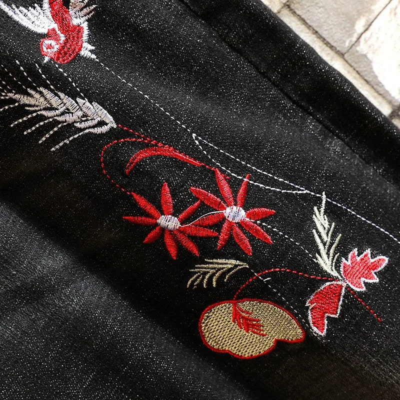 Winter Denim Jacket Men Embroidered Jeans Suit Street Slim Fit Single Breasted Frayed Cowboy Coat Jeans Two Piece Set Plus Size
Winter Denim Jacket Men Embroidered Jeans Suit Street Slim Fit Single Breasted Frayed Cowboy Coat Jeans Two Piece Set Plus Size