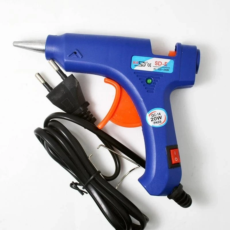 NEW 100-220V High Temp Heater Melt Hot Glue Gun 20W Repair Tool Heat Gun Blue Mini Gun With Trigger
NEW 100-220V High Temp Heater Melt Hot Glue Gun 20W Repair Tool Heat Gun Blue Mini Gun With Trigger