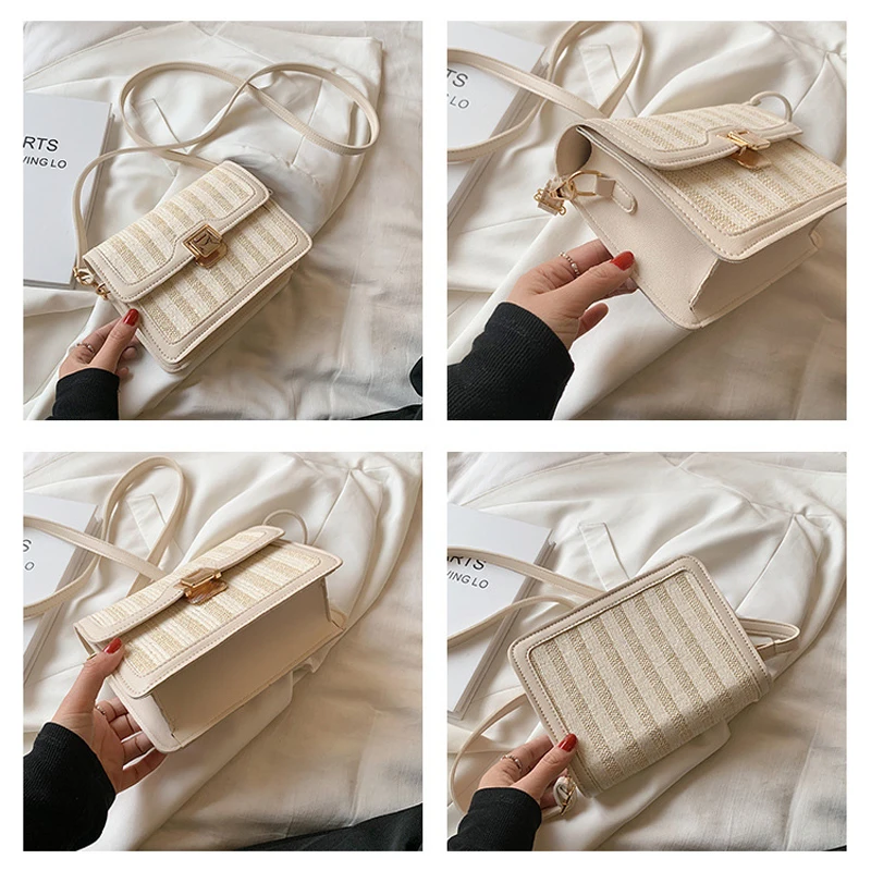 Fashion Striped Summer Crossbody Bags For Women Designer Handbag Small Shoulder Bag Lady Travel Beach Messenger Bags
Fashion Striped Summer Crossbody Bags For Women Designer Handbag Small Shoulder Bag Lady Travel Beach Messenger Bags