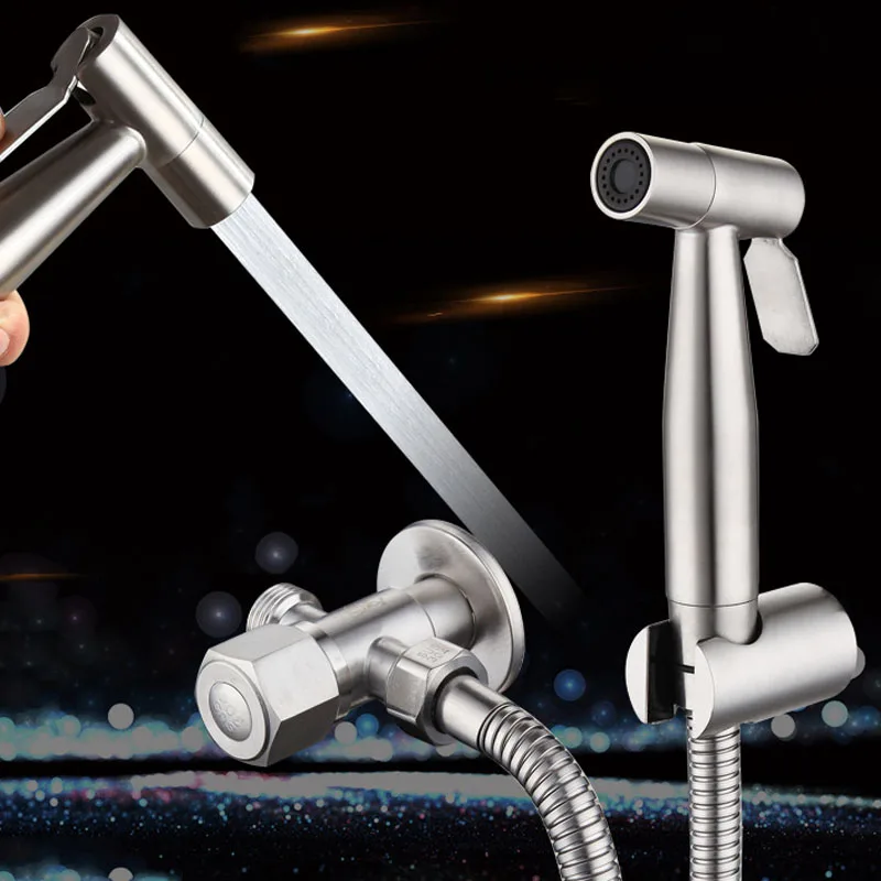 Handheld Toilet Bidet Faucet Sprayer Stainless Steel Bathroom Hand Bidet Spraye Gun Set Toilet Self Cleaning Shower Head
Handheld Toilet Bidet Faucet Sprayer Stainless Steel Bathroom Hand Bidet Spraye Gun Set Toilet Self Cleaning Shower Head