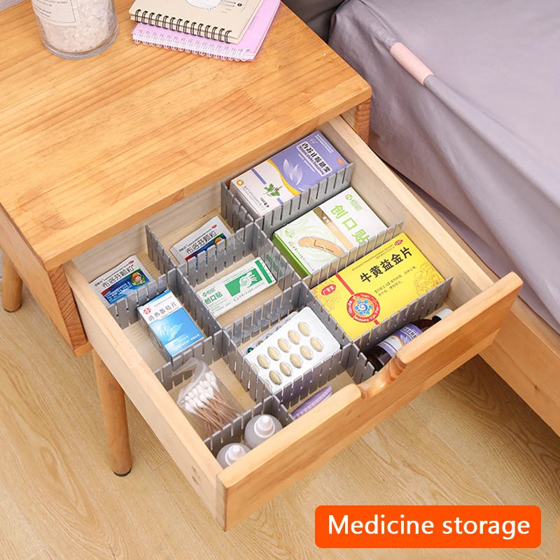 4/8pcs Plastic Drawer Divider DIY Storage Shelves Household Free Combination Partition Board Space-saving Division Tools
4/8pcs Plastic Drawer Divider DIY Storage Shelves Household Free Combination Partition Board Space-saving Division Tools