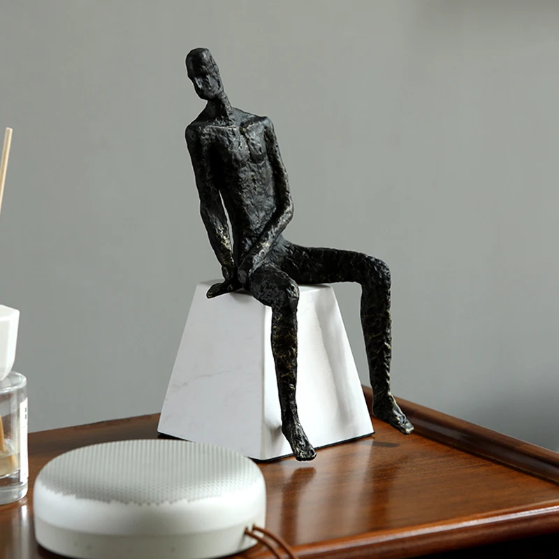 Современная Абстрактная фигурка, сидящая на белой трапециевидной мраморной статуе, украшения для дома, аксессуары, металлические изделия, ...
Современная Абстрактная фигурка, сидящая на белой трапециевидной мраморной статуе, украшения для дома, аксессуары, металлические изделия, ...