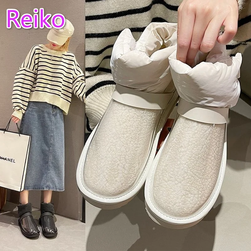 Snow boots women winter down 2021 new fur one white film waterproof plus velvet thick cotton shoes short tube zapatillas mujer
Snow boots women winter down 2021 new fur one white film waterproof plus velvet thick cotton shoes short tube zapatillas mujer
