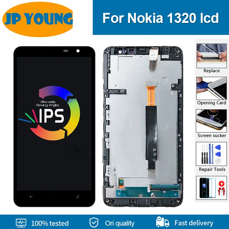 6 0 "Оригинальный дисплей для NOKIA Lumia 1320 LCD RM-994 RM-995 с сенсорным экраном и