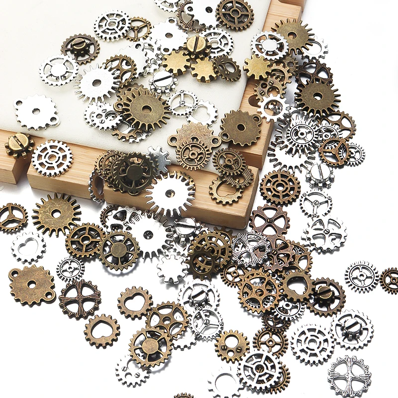 20-60pcs Random Color Mechanical Steampunk Cogs Gears Diy Charms For Jewelry Making Accessories Handmade Pendant Diy Bracelet 
20-60pcs Random Color Mechanical Steampunk Cogs Gears Diy Charms For Jewelry Making Accessories Handmade Pendant Diy Bracelet