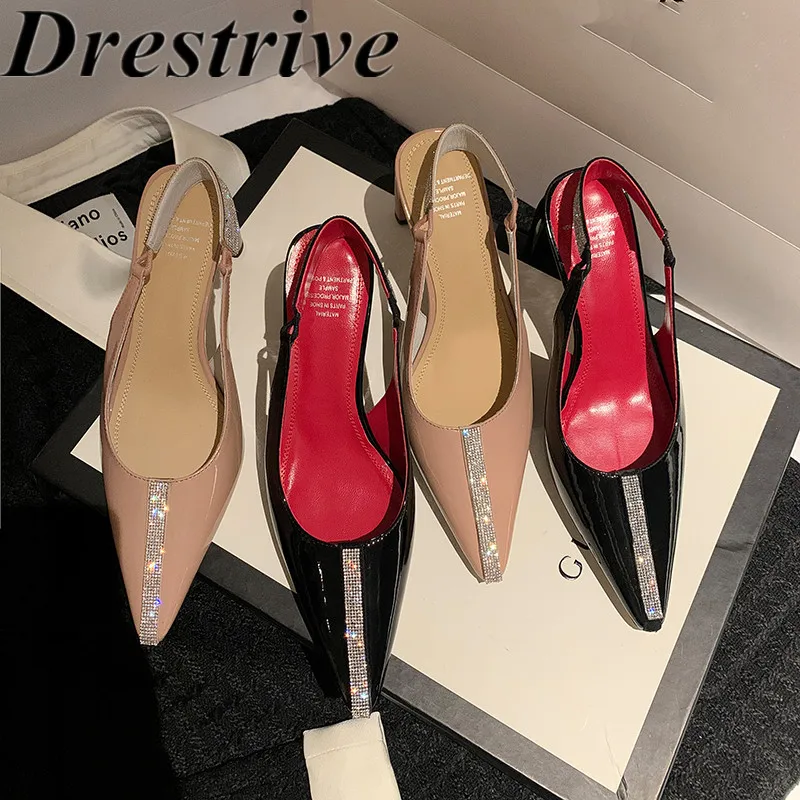 Drestrive Luxury 2022 Summer Shoes Patent Leather Pointed Toe Top Quality Nude Women Pumps Crystal Dress High Heel Size 40
Drestrive Luxury 2022 Summer Shoes Patent Leather Pointed Toe Top Quality Nude Women Pumps Crystal Dress High Heel Size 40