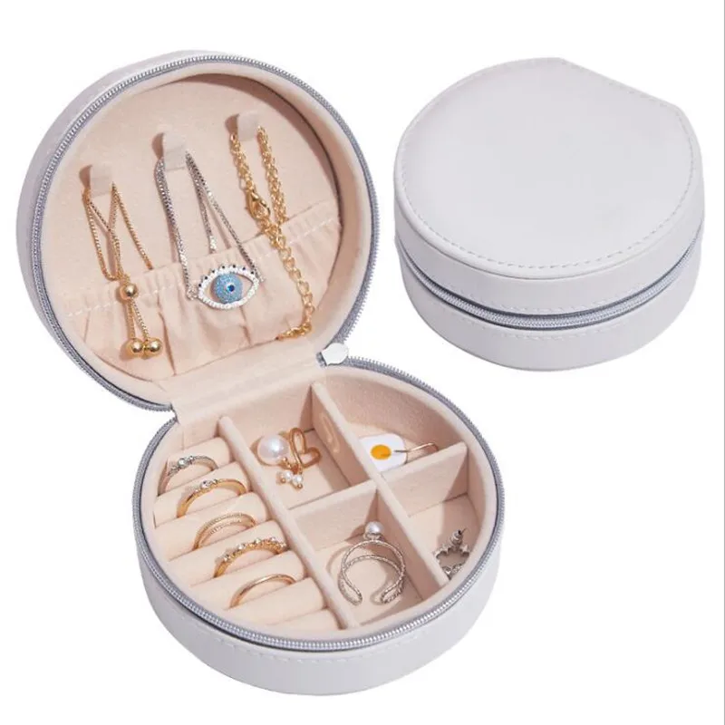 Jewelry Waterproof Leather Storage Box Fresh Simple Fashion Ring Earrings Organizer Ear Studs Display Stand Holder Rack Showcase
Jewelry Waterproof Leather Storage Box Fresh Simple Fashion Ring Earrings Organizer Ear Studs Display Stand Holder Rack Showcase