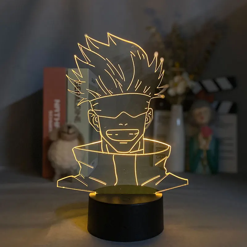 Anime Jujutsu Kaisen Megumi Fushiguro 3d Illusion Desk Lamp Touch Sensor 7 Color Changing Night Light for Room Decro App Control
Anime Jujutsu Kaisen Megumi Fushiguro 3d Illusion Desk Lamp Touch Sensor 7 Color Changing Night Light for Room Decro App Control