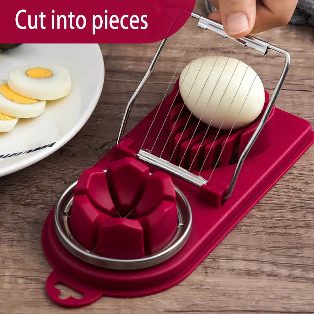 Multifunctional Egg Cutter Stainless Steel Egg Slicer Sectioner Cutter Mold Flower-Shape Luncheon Meat Cutter Kitchen Gadgets
Multifunctional Egg Cutter Stainless Steel Egg Slicer Sectioner Cutter Mold Flower-Shape Luncheon Meat Cutter Kitchen Gadgets