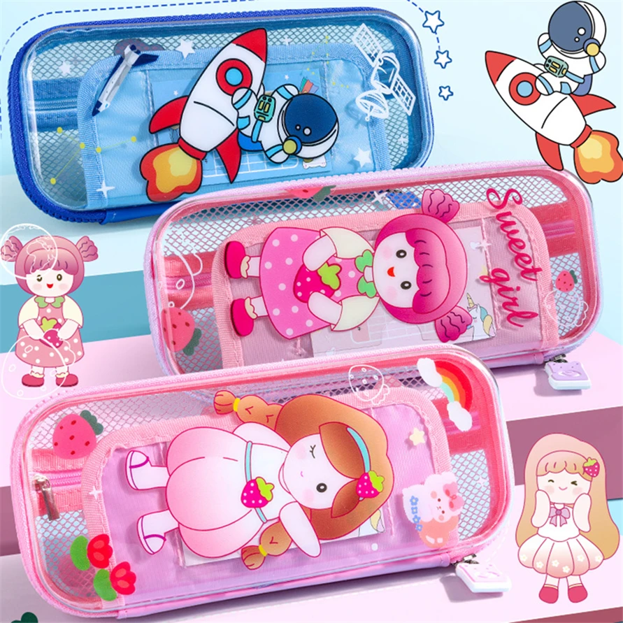 Kawaii Girl Pencil Cases Transparent Box Case School Trousse Scolaire Estuche Material Escolar Piornik Cute Astronaut Pencilcase
Kawaii Girl Pencil Cases Transparent Box Case School Trousse Scolaire Estuche Material Escolar Piornik Cute Astronaut Pencilcase